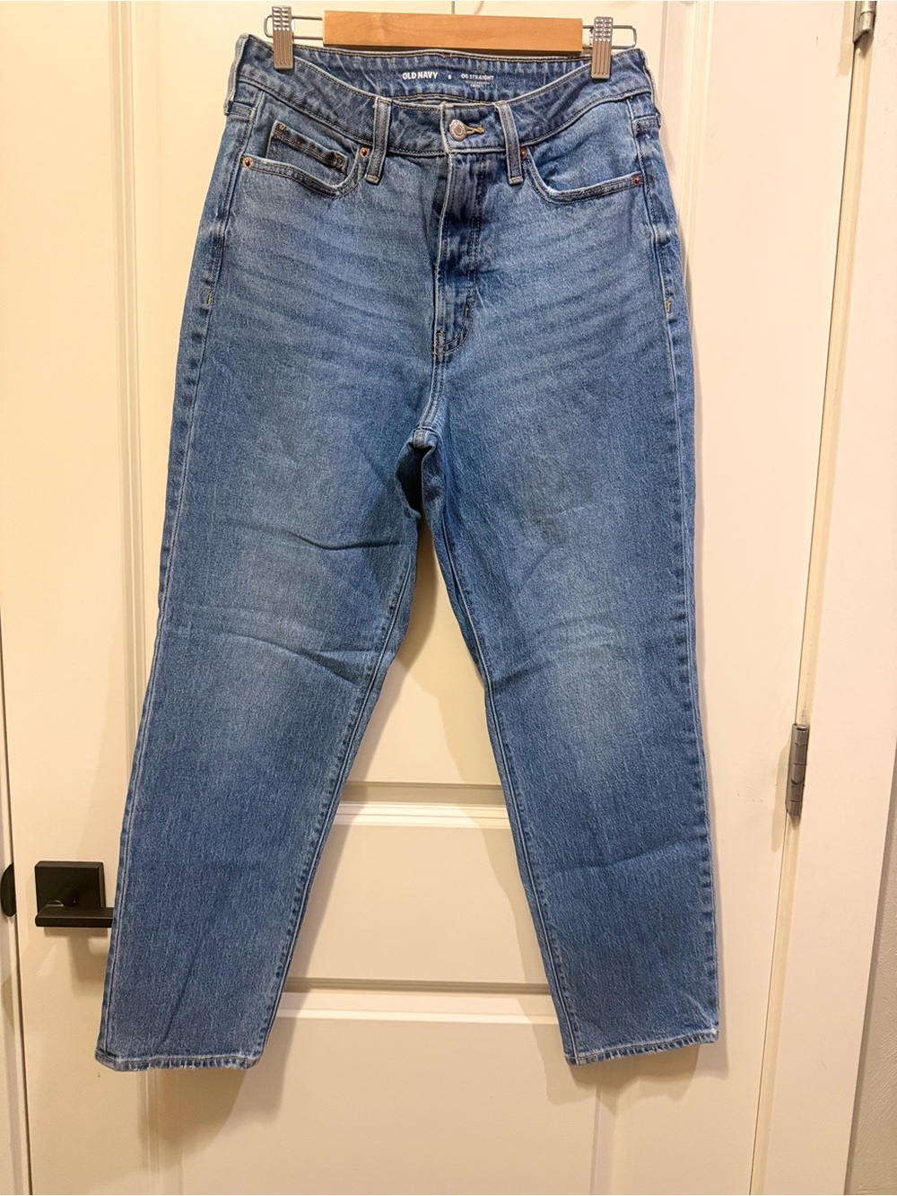 Old Navy Light Blue High-Rise OG Straight Jeans